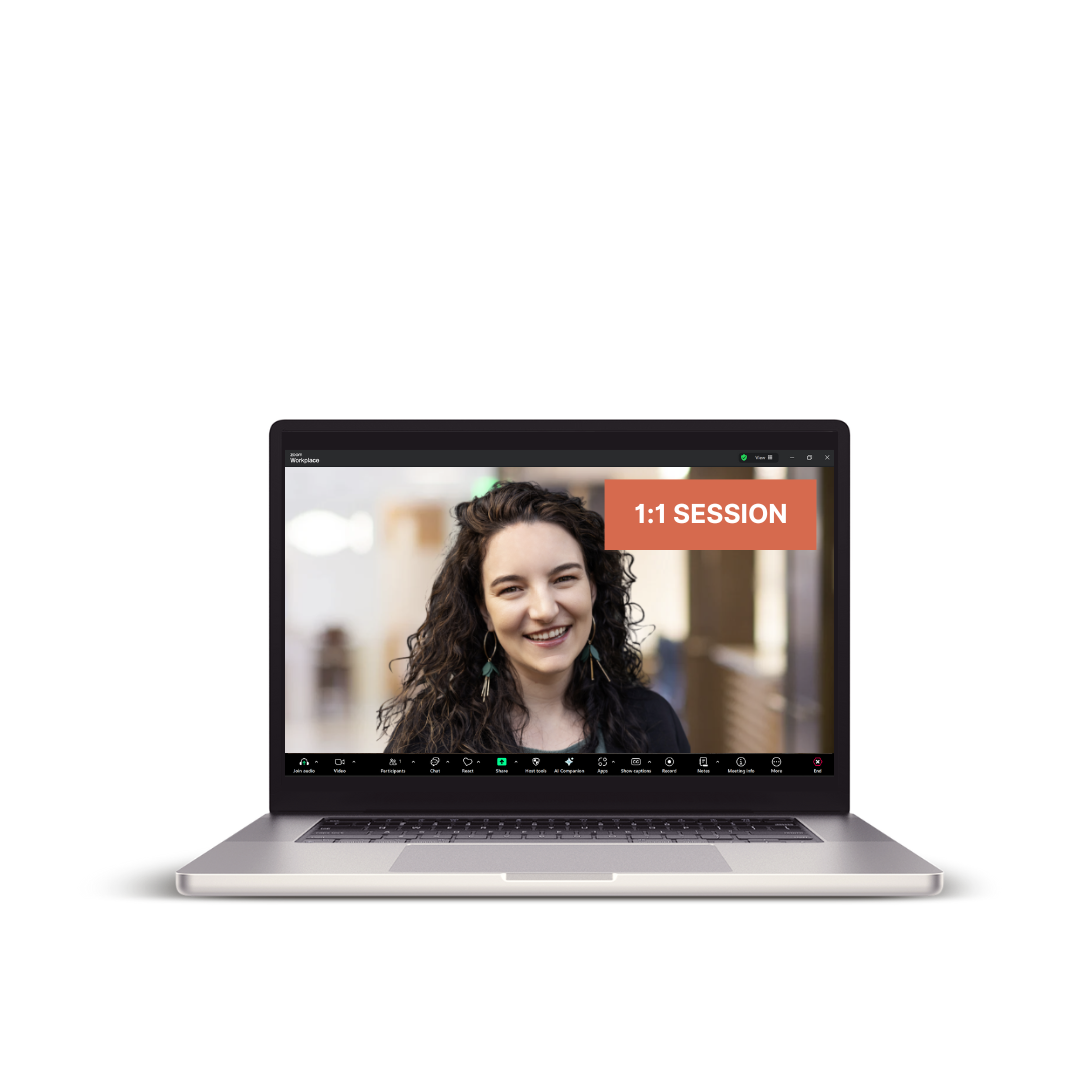 One-on-one session with Kellie Swart offering targeted support and clear next steps for job seekers and career changers.